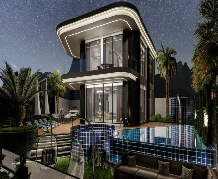 VILLA FOR SALE FROM CONSTRUCTION COMPANY IN ALANYA